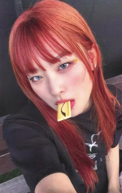 Seulgi - cum on face
