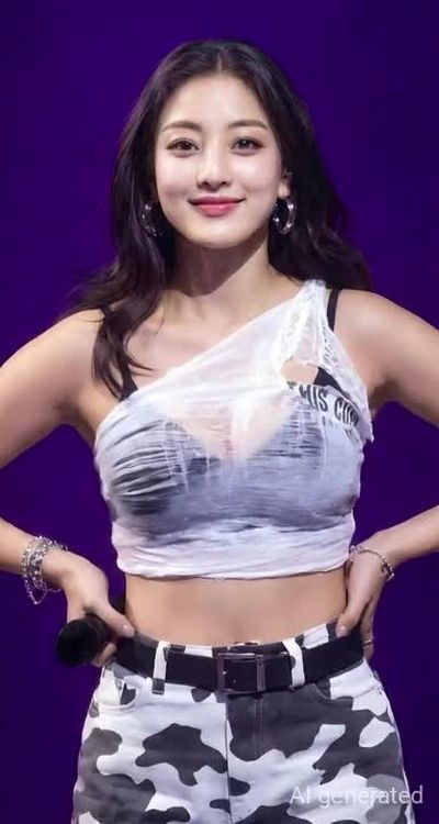 Jihyo - shows boobs