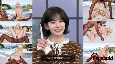 Sakura - Interracial creampie