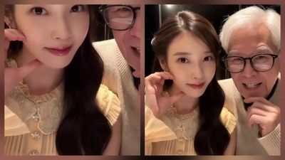 IU - shows tits to harabeoji uaena