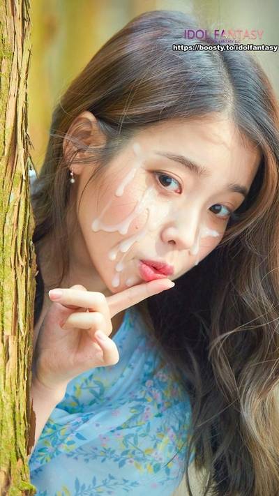 IU - cum on face