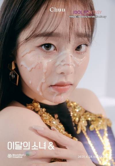 Chuu - cum on face