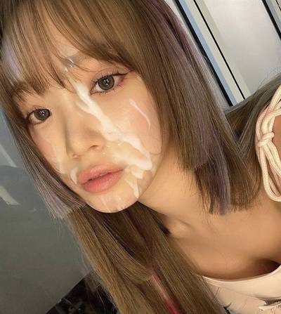 Chaewon - cum on face