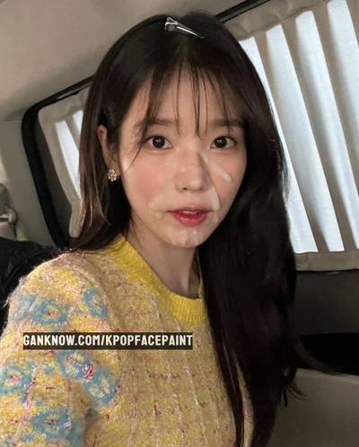 IU - cum on face