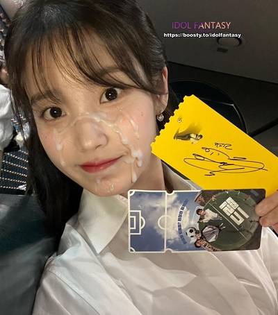 IU - cum on face