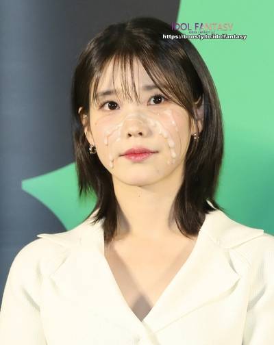 IU - cum on face