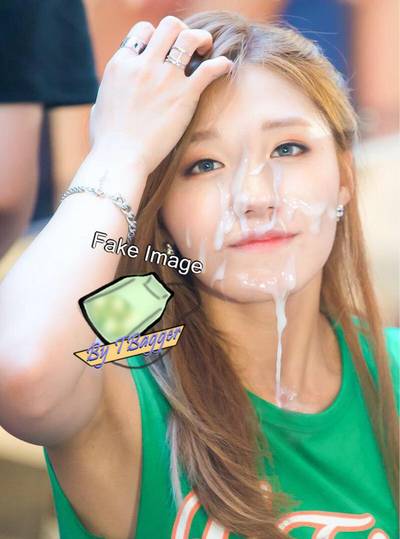 Eunji - bukkake fake